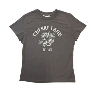 Daisy Street Cherry Lane 92 Tour‎ Graphic Tee T-Shirt Gray